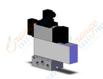 SMC VFS4610-3DZ-04N valve dbl non plug-in base mt, 4/5 PORT SOLENOID VALVE