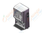 SMC IZF21-P-BYU fan type ionizer (1.8 cubic meters/min), IONIZER, FAN TYPE