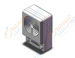 SMC IZF21-P-SU fan type ionizer (1.8 cubic meters/min), IONIZER, FAN TYPE