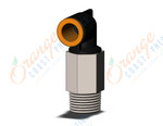 SMC KQ2W11-36NS-X35 fitting, wxt male elbow, ONE-TOUCH FITTING (sold in packages of 10; price is per piece)