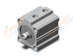 SMC MQQTB40TF-20D cyl, metal seal, low friction, LOW FRICTION CYLINDER