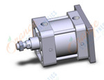 SMC NCA1G400-0100-X130US cylinder, nca1, tie rod, TIE ROD CYLINDER