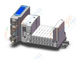 SMC SS0750-08C4C8SEAN-D plug-in type stacking manifold, 3 PORT SOLENOID VALVE