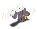 SMC VXD232APBXB pilot op 2 port solenoid valve (n.c.), 2 PORT VALVE