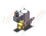 SMC VXZ242FZ3CAXB pilot op 2 port solenoid valve, (n.c.), 2 PORT VALVE