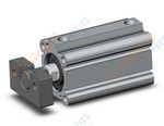 SMC CDQ2A32TF-45DCZ-E compact cylinder, cq2-z, COMPACT CYLINDER