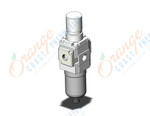 SMC AW20-01-R-B filter/regulator, FILTER/REGULATOR, MODULAR F.R.L.