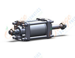 SMC CDA2WB63TN-50NZ air cylinder, tie rod, TIE ROD CYLINDER