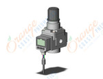 SMC AR20-01E3-YZA-B regulator, REGULATOR, MODULAR F.R.L.