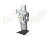 SMC AW20-02B-R-B filter/regulator, FILTER/REGULATOR, MODULAR F.R.L.