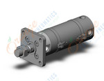 SMC CDG1FN50-75Z-M9BL cg1, air cylinder, ROUND BODY CYLINDER