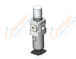 SMC AW30K-02-R-B filter/regulator, FILTER/REGULATOR, MODULAR F.R.L.