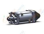 SMC CDBA2D100-100-WL-M9BW end lock cylinder, autoswitch, TIE ROD CYLINDER