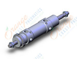 SMC CD76WE40-25C-B cylinder, air, double rod, ISO ROUND BODY CYLINDER, C75, C76