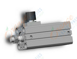 SMC CDBQ2B20-25DCM-RL-M9B cyl, compact, locking, sw capable, COMPACT CYLINDER