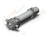 SMC CDM2U20TN-25AFZ cylinder, air, ROUND BODY CYLINDER