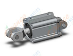 SMC CDQ2D40-30DCMZ-W compact cylinder, cq2-z, COMPACT CYLINDER