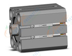 SMC CDQSB25-15DF-M9BWL cylinder, compact, COMPACT CYLINDER