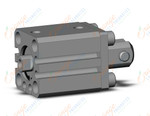 SMC CDQSD16-10S cylinder, compact, COMPACT CYLINDER