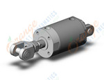 SMC CG1DN100TN-50Z-W cg1, air cylinder, ROUND BODY CYLINDER
