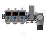 SMC ISA3-FCP-3TB-R1 digital gap checker, AIR CATCH SENSOR, ISA ISA2 ISA3