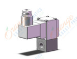 SMC XSA1-21N-5DL2 n.c. high vacuum solenoid valve, HIGH VACUUM VALVE