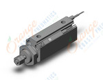 SMC CDJP2B6-15D-A96L pin cylinder, double acting, sgl rod, ROUND BODY CYLINDER