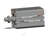 SMC CDQSB16-25DCM-M9PM cylinder, compact, COMPACT CYLINDER
