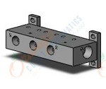 SMC VV307-01-033-02N-F manifold assembly, 3 PORT SOLENOID VALVE