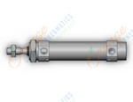 SMC CDM2B25-50AZ-XC4 cylinder, air, ROUND BODY CYLINDER