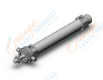 SMC CDM2U20TN-100Z cylinder, air, ROUND BODY CYLINDER