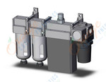 SMC IDG3V4-N02C-S air dryer, membrane w/sep/reg, MEMBRANE AIR DRYER