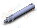 SMC C76KF32-125 cylinder, air, non-rotating, ISO ROUND BODY CYLINDER, C75, C76