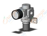 SMC AR25-F02BG-N-B regulator, REGULATOR, MODULAR F.R.L.