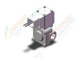 SMC VXD230BVB pilot op 2 port solenoid valve (n.c.), 2 PORT VALVE