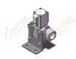 SMC VXD240HCXB pilot op 2 port solenoid valve (n.c.), 2 PORT VALVE