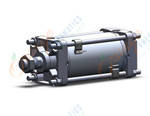 SMC CDA2B100-125Z-M9BSAPC air cylinder, tie rod, TIE ROD CYLINDER