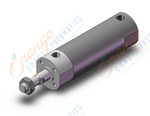 SMC CDG1ZN32-25SZ cg1, air cylinder, ROUND BODY CYLINDER