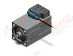 SMC CVQB40-50-M9B-5M compact cylinder with solenoid valve, COMPACT CYLINDER W/VALVE