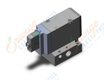 SMC VP744R-5LOU1-03NA 3 port poppet type valve, 3 PORT SOLENOID VALVE