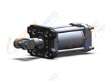 SMC CDA2F80-75Z-W air cylinder, tie rod, TIE ROD CYLINDER