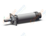 SMC CDM2F32-25TFZ cylinder, air, ROUND BODY CYLINDER