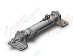 SMC CDM2L20-75Z-M9PWSAPC cylinder, air, ROUND BODY CYLINDER