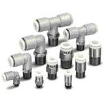 SMC 10-KGS04-01 fitting, hex hd male connector, ONE-TOUCH FITTING, STAINLESS STEEL