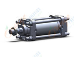 SMC CA2BF40TN-50Z cyl, tie rod, steel tube, TIE ROD CYLINDER