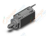 SMC CDJP2B16-15D-M9PL pin cylinder, double acting, sgl rod, ROUND BODY CYLINDER