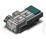 SMC MXQ12-10ASR-M9BL cyl, slide table, GUIDED CYLINDER