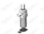 SMC AW40K-F02DG-2-B filter/regulator, FILTER/REGULATOR, MODULAR F.R.L.