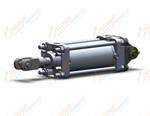 SMC CA2D63-100Z-W air cylinder, tie rod, TIE ROD CYLINDER