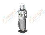 SMC AW40K-N06-8JZ-B filter/regulator, FILTER/REGULATOR, MODULAR F.R.L.